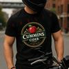 CUMMINS CIDER Hat Ein Rundes Emblem Mit Gold- & Grünem Design Moto T-Shirt Baumwolle Sommer Ich
