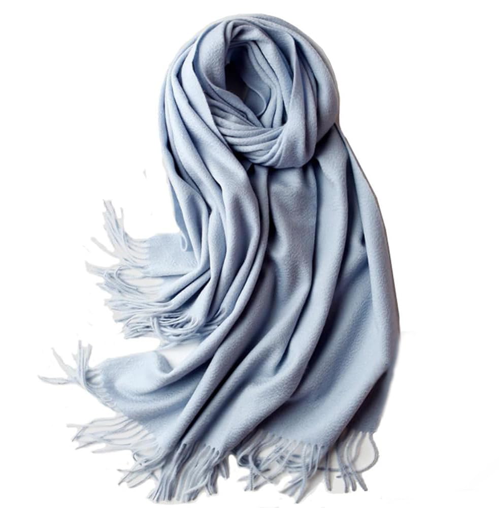 

MINNUO Роскошный кашемировый шарф из Внутренней Монголии 100% палантин, 320 г, 20070 см, Большой, Блестящий, Блестящий, Женский, Осень/Зима, Стильный, (Светло-синий)