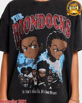 Tričko Boondocks, Vintage tričko, Unisex tričko, Dárek pro muže ženu Tričko Unisex tričko