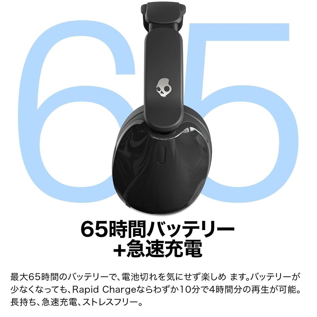 Skullcandy Official Store Hesh 540 ANC Noise-Canceling Wireless Headphones with THX Spatial Audio, External Sound Capture, 65-Hour Battery Life, Fast