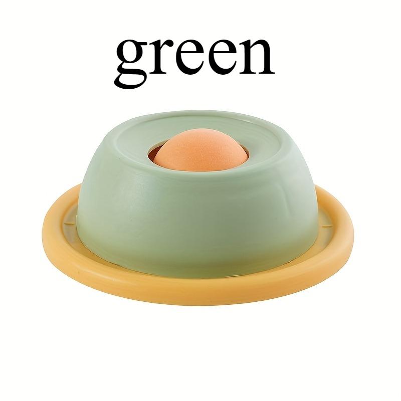 

1 шт. Интерактивная игрушка-медленная кормушка для кошек - Не опрокидывающаяся, самоигровая тарелка для лакомств с удовольствием от вылизывания для здоровья зубов, без батарейки зелёный