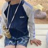 2024 Kids' Korean Long-Sleeve Sunscreen Swimwear Set for Boys & Girls - Perfect for Hot Spring & Beach Vacations