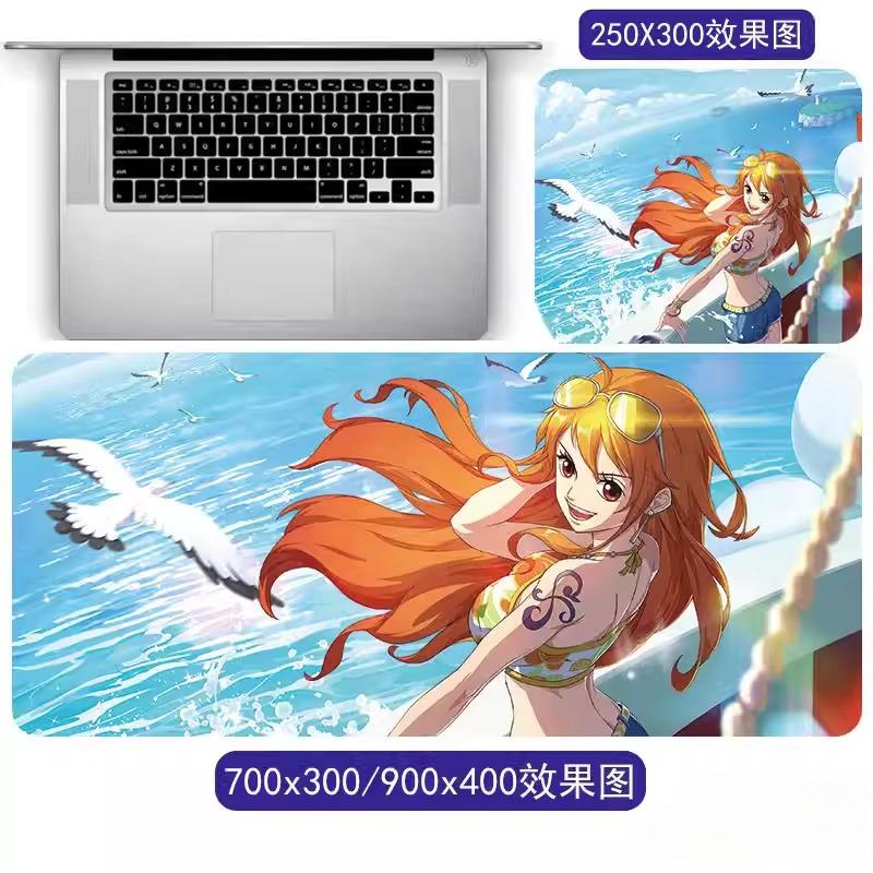 Cartoon Anime ONE PIECE Mouse Pad Oversized One Piece Roronoa Zoro Monkey D. Luffy Animation Game Office Computer Desk Mat Two-dimensional Peripheral