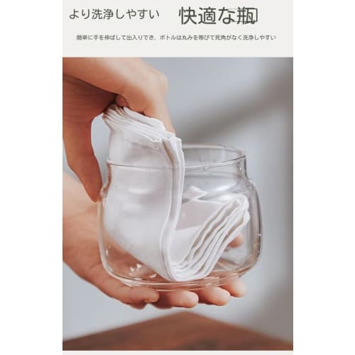 Biizhe IKEA Japan Coffee Canister, Coffee Bean Storage Container, Vacuum Sealed, Heat-Resistant Glass, Coffee Spoon (400ml, Approx. 200g Beans)