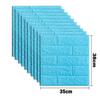 10pcs Self Adhesive Decor 3D Foam Wall Stickers Pane Room Waterproof Peel and Stick Brick Wallpaper for Interior Decoration