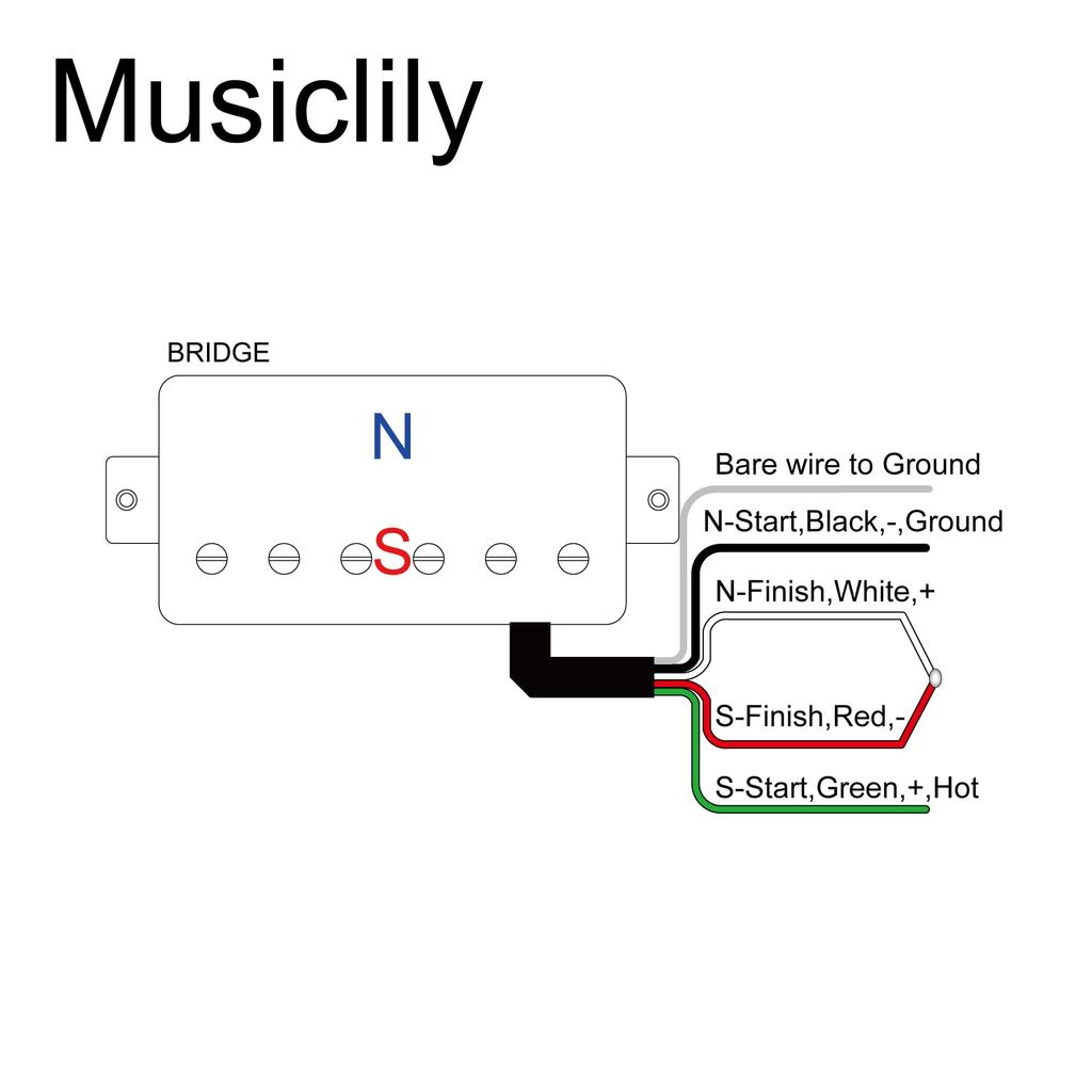 Musiclily Pro LP-CMHA Alnico 5 Covered Humbucker Bridge Pickup, 16K Gold, Nickel, for LP Electric Guitars