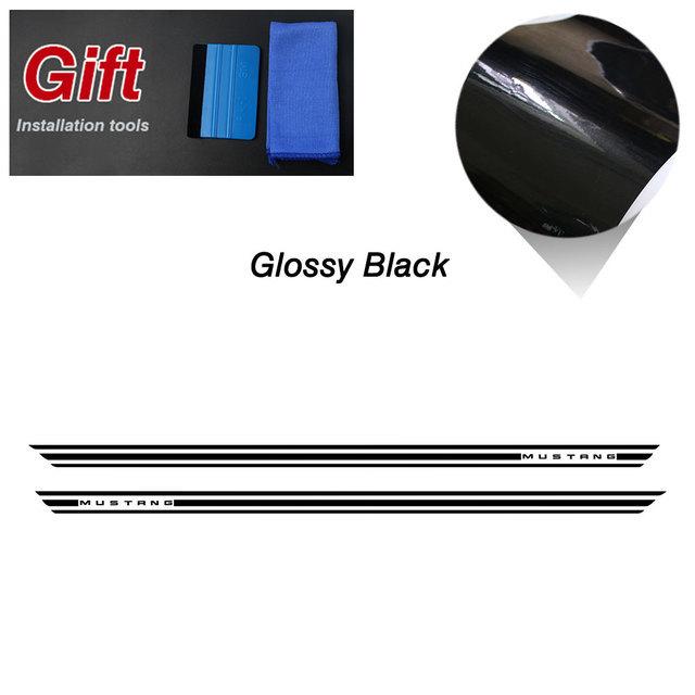 Ford Mustang GT Side Skirt Stripes Car Decal