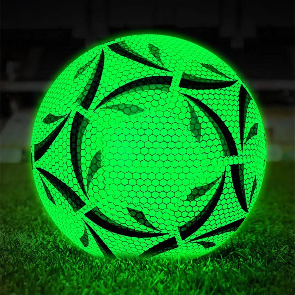 Size 5 Glowing Soccer Ball, Durable Football For Competition Training For Indoor And Outdoor