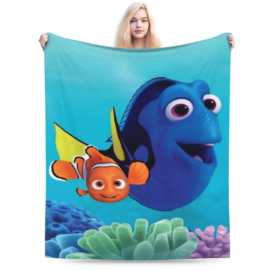 Фланелевое одеяло Finding Nemos Dorys Bruce Squirt Crush  Забавные пледы для дома 200x150 см Покрывало