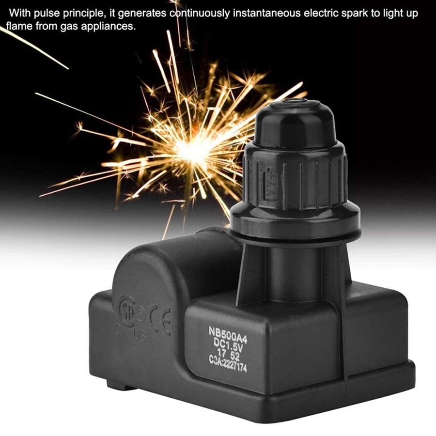 A08R BBQ Gas Grill Ignitor Durable Spark Generator Push Button Igniter 4 Outlets AA Battery Gas Appliances Replacement