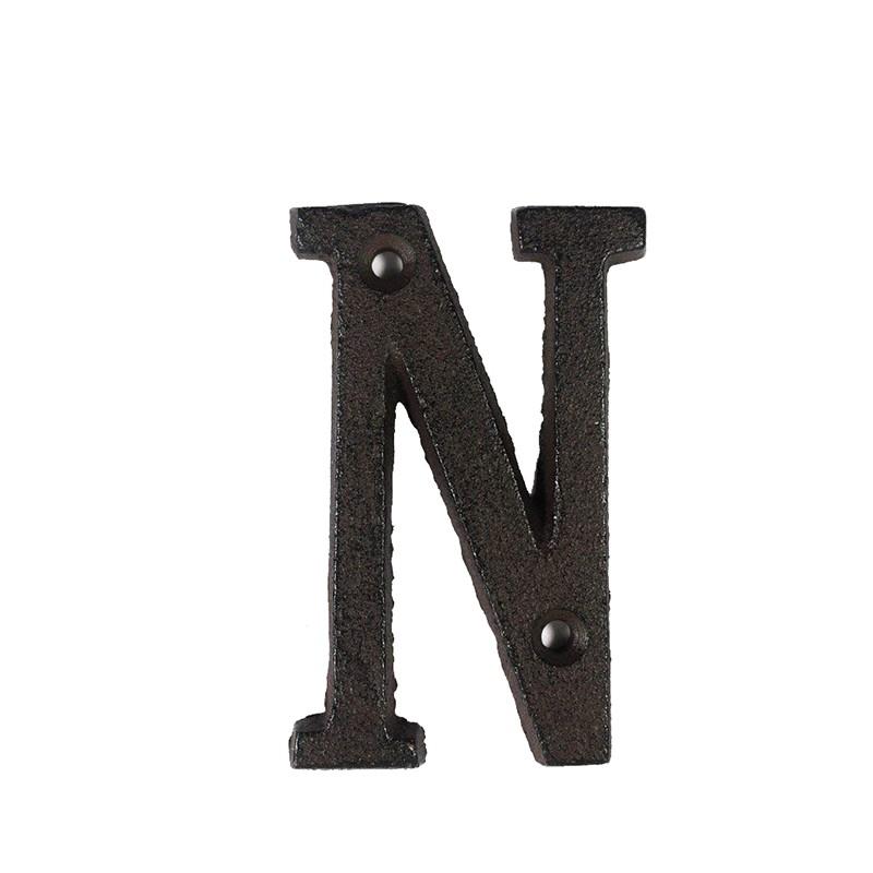 ??? Metal Letters Numbers Cast Iron Decoration House Sign Doorplate DIY Cafe Wall