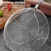 Stainless Steel Cooking Strainer with Wood Handle Heat Resistant Skimmer Ladle Cooking Utensils Home Deep Fry Ladle