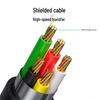 PLC Programming Communication Cable DB9 Male To MD8