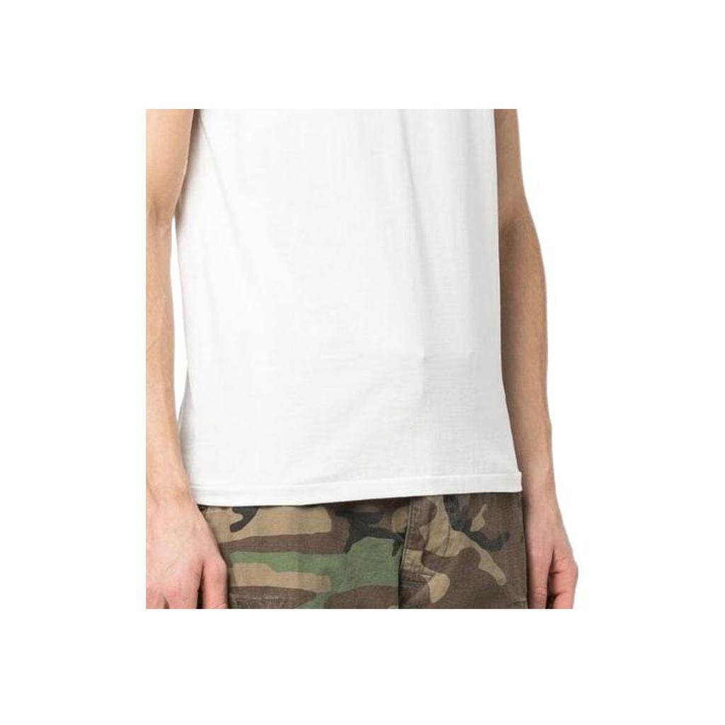 Polo Ralph Lauren SS23 T-shirt a maniche corte in cotone con logo ricamato Uomo Top Bianco 710671438-309
