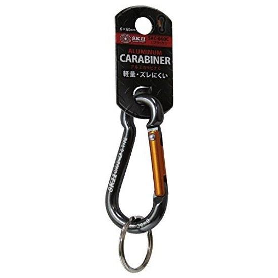 SK11 Aluminum Carabiner C 660mm SAC-660C Black