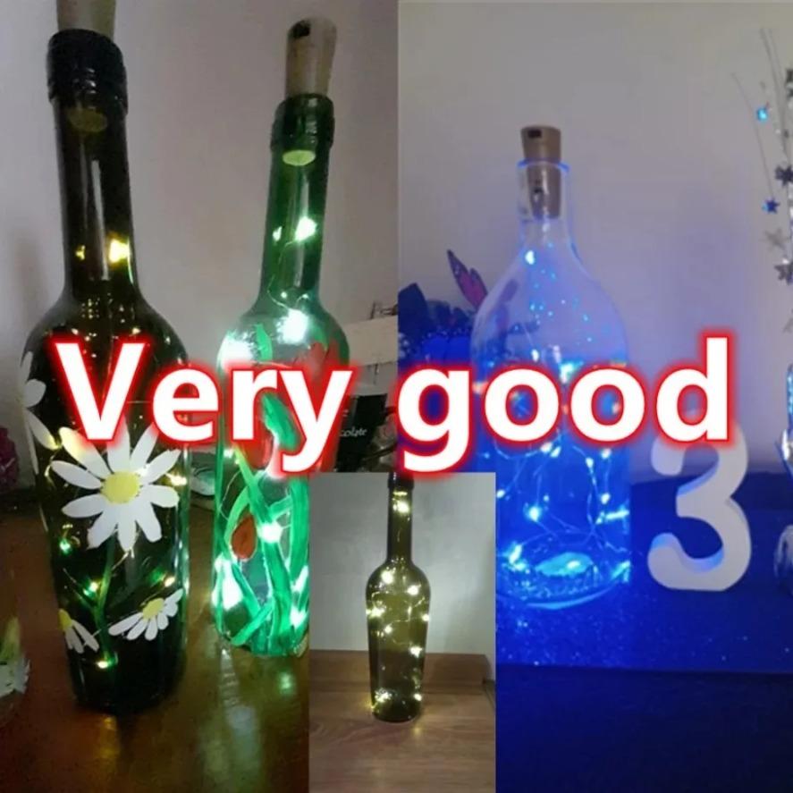 1M 2M 3M LED String Lights Copper Silver Wire Fairy Garland Light For Glass Craft Wedding Bottle Stopper Christmas Decoration