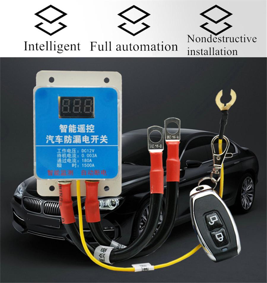 12v Samochodowy Odłącznik Akumulatora Wyłącznik Izolator Główne Wyłączniki Cyfrowy Woltomierz