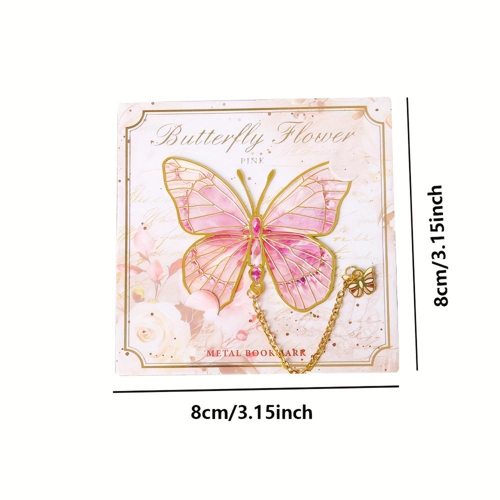 Colorful Butterflies Metal Bookmarks for Birthday Gifts Collector Souvenir Book Lovers Writers Readers Friends Students Festival Stationery Supplies