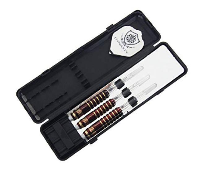 Dynasty BRASS SET Wine Red Ten Wine Red Brass Dart Barrels "TEN"