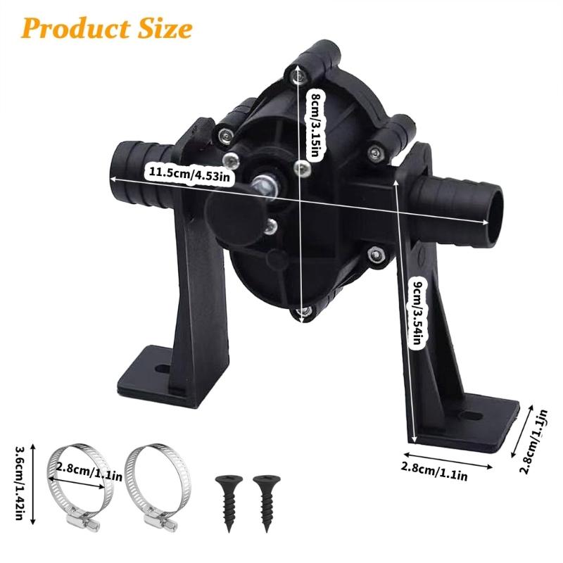 Compact Portable Self Priming Drill Pump Electric Hand Drill Pump For Outdoor Camping Emergency Quiet Operation