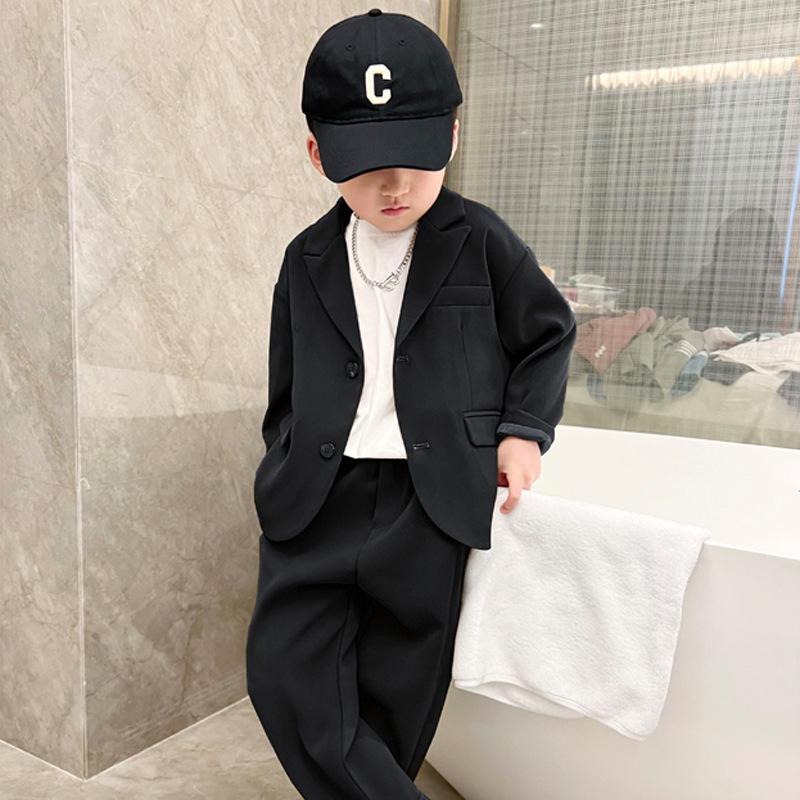 

Stylish Boys Spring/Autumn Tuxedo Set - Korean Style Suit for Flower Boys and Runway Fashion 90cm