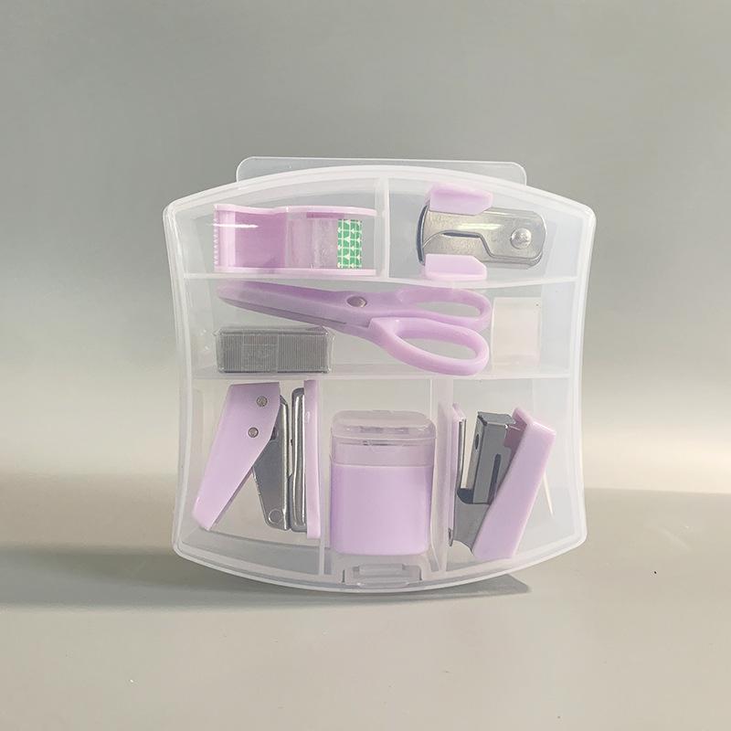 

Makaron Mini School Supply Kits Mini Office Supply Kits, Includes Mini Stapler,Scissors, Staple Remover, Staples, Tape Dispenser