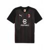 Y8142 Puma AC Milan Men's Pre-Match T-Shirt - Black M