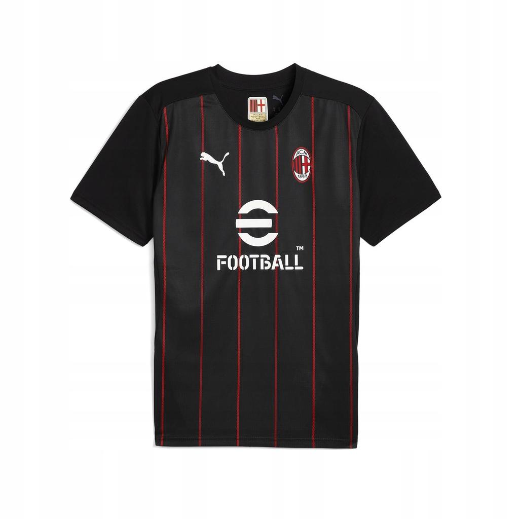 Y8142 Puma AC Milan Men's Pre-Match T-Shirt - Black M