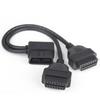 1 Male To 2 Female OBD2 Splitter 30 Cm/ 12 In Length Right Angle Splitter  For Most Vehicle