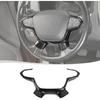 1-Piece Steering Wheel Decor Cover Trim For Chevrolet Colorado 14+ Carbon Fiber
