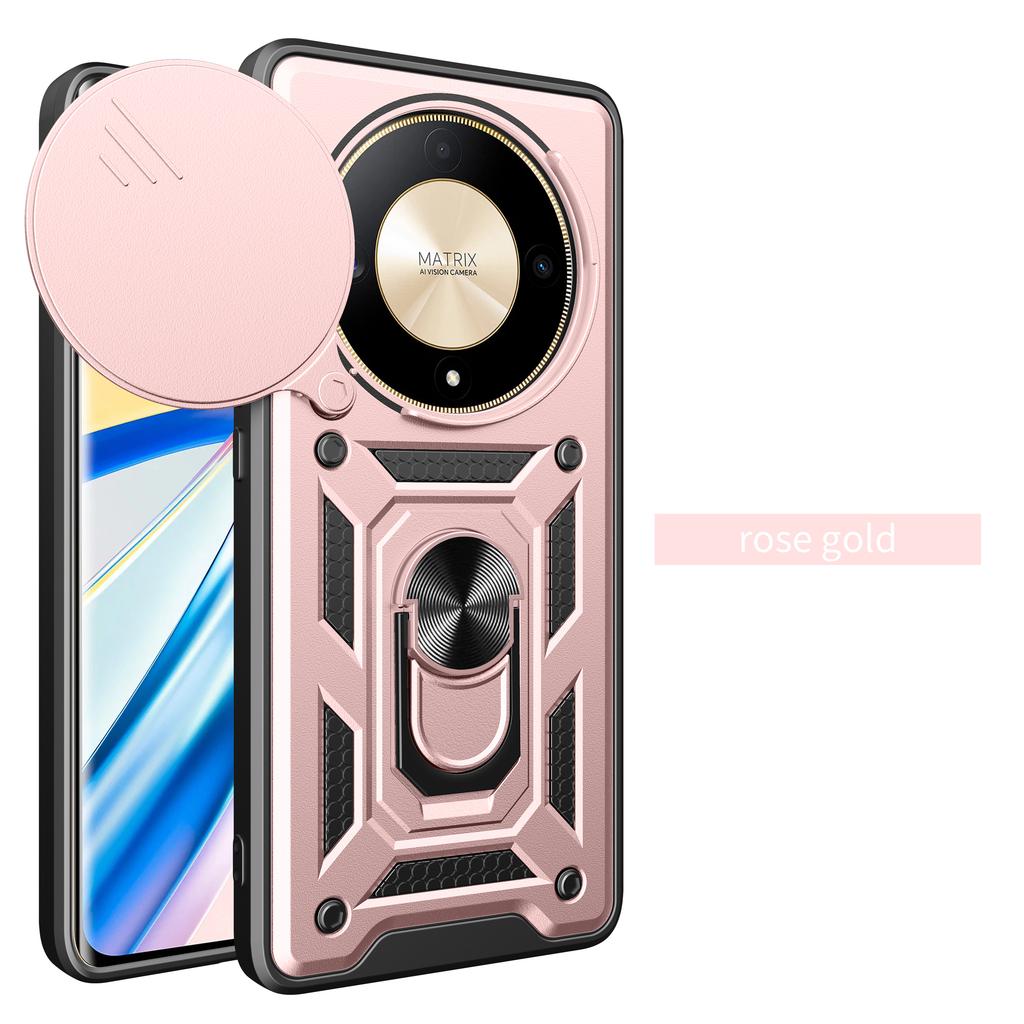 For Honor Magic 5 Lite Case Honor X9A Magic5 Lite Shockproof Armor Car Holder Magnetic Ring Phone Cover Camera Protect Fundas