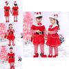 Kinder Niedlicher Weihnachtsmann Elf Weihnachten Cosplay Outfit Party Verkleidungskostüm