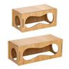 Creative Fun Hamster House Maze Toy Cage Wooden Hamster Hiding Rest Room Teeth Grinding Natural Wood Chew Toy Small Pet Supplies