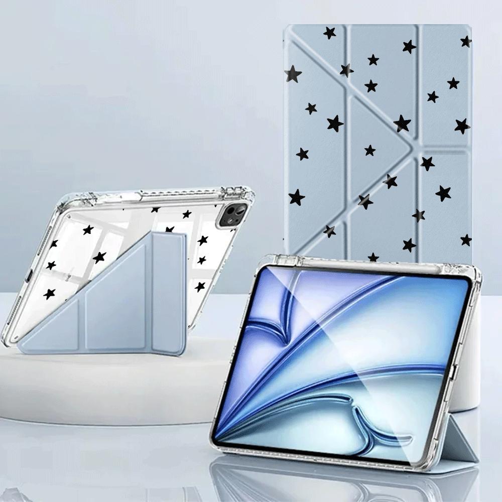 Creative Little Star Art Y-Fold Holder Cover Tablet Case For iPad Pro 11th 10th 9th 8th 7th 12.9inch Mini 6 7 Air 4 5 M3 M2 1 2