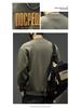 Men's 2025 Heavyweight Plus Size Brand Hoodie - Round Neck, Trendy Letter Print, Autumn/Winter Fashion.