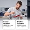 Rostschützende Paste für Autos, rot, entwickelt, um auf Metall zu haften und Witterungsbeständigkeit, Stabilität und eine Barriere gegen Feuchtigkeit zu bieten.