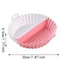 Food Grade Silicone Baking Tray Creative Circular Oven Mat Silicone Air Fryer Liner  Air Fryer Use