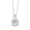S925 Sparkling Diamond Sugar Cube Necklace: Chic Moissanite Pendant Gift for Women