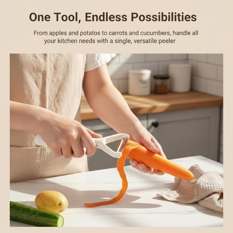 Sharp Long Handle Vegetable Peeler Multiple Functions Stainless Steel Blade For Potato Fruit Kitchen Utensil7