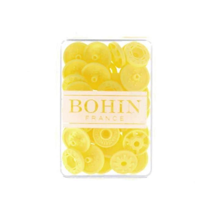 Bouton pression - BOHIN - 13mm - Couleur: Jaune - Plastique - Magique