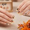 DIY Manicure Accessories Women Nail Stickers for Halloween, Spooky Ghost Pumpkin Spider Web Bat Self Adhesive Decals Thorns Decal, Art Supplies