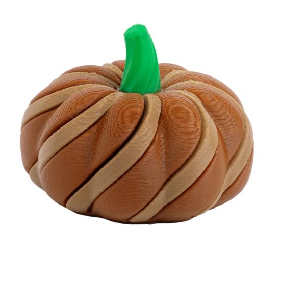 

Pumpkin Spinner Decompression Toy 3D Printed Stress Relief And Anxiety Reduction Fidget Toy Smooth Spin And Stretch Sensory Toy for Office