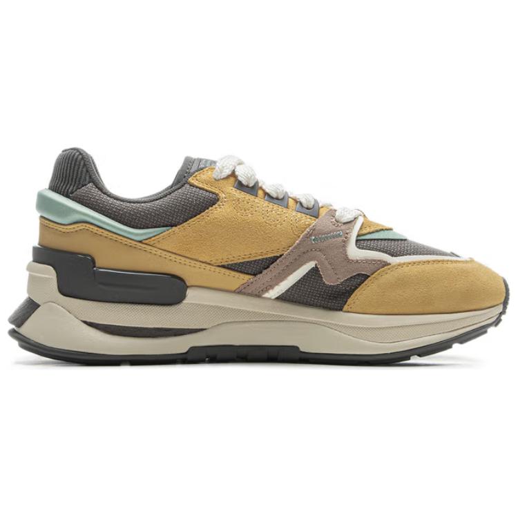 New LiNing 001 Innocence V2 Slip Resistant, Abrasion Resistant, Rebound Resistant Low Top Casual Shoes Men's Yellow Gray AGCV009-3
