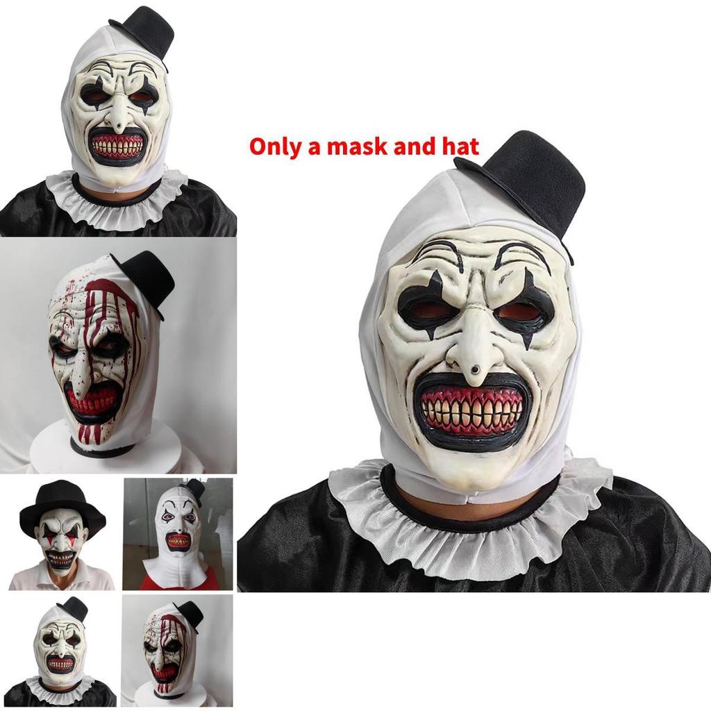 Enge clown latex masker Halloween feestkostuum accessoire voor cosplay en thema-evenementen