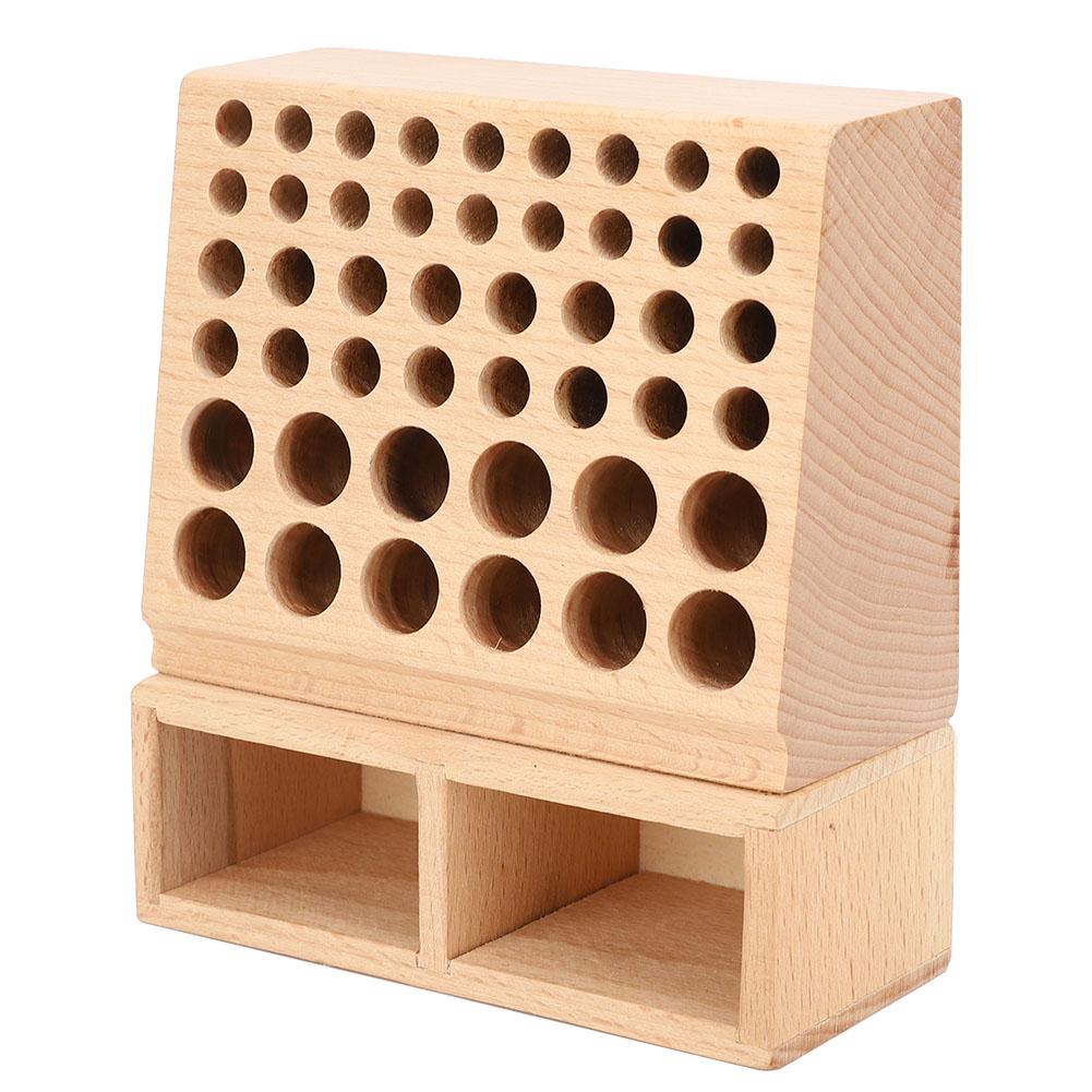 48 Holes Storage Rack Leather Craft Tool Holder Box Leather DIY Tool Holder Case  Less Than Br More Than (48 Holes Rack