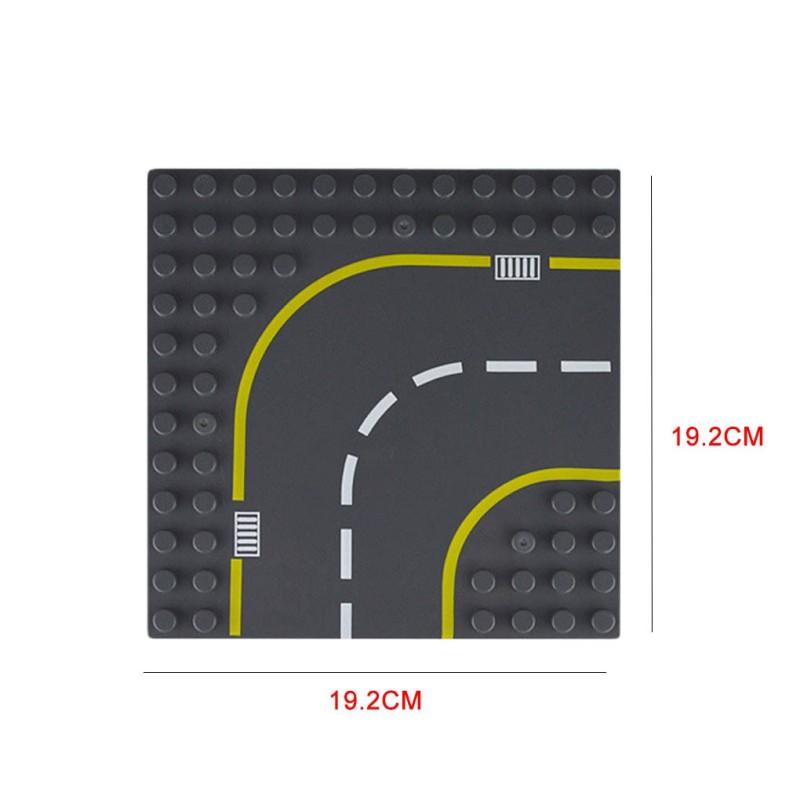 Diy Autobahn Straßenplatte Bausteine Steine Spielzeug Kompatibel mit Lego Duplo