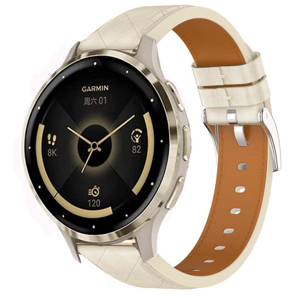 Bracelet de Montre Intelligente en Cuir pour Femme 18mm Pour Garmin Venu 4 41mm 3S 2S Vivoactive 4S Forerunner 265S 255S Bracelet Montre