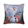 Frozens Olaf Cartoon Kussensloop Zacht Polyester Kussenhoes Decoraties Kussensloop Hoes Huis Rits 40*40cm