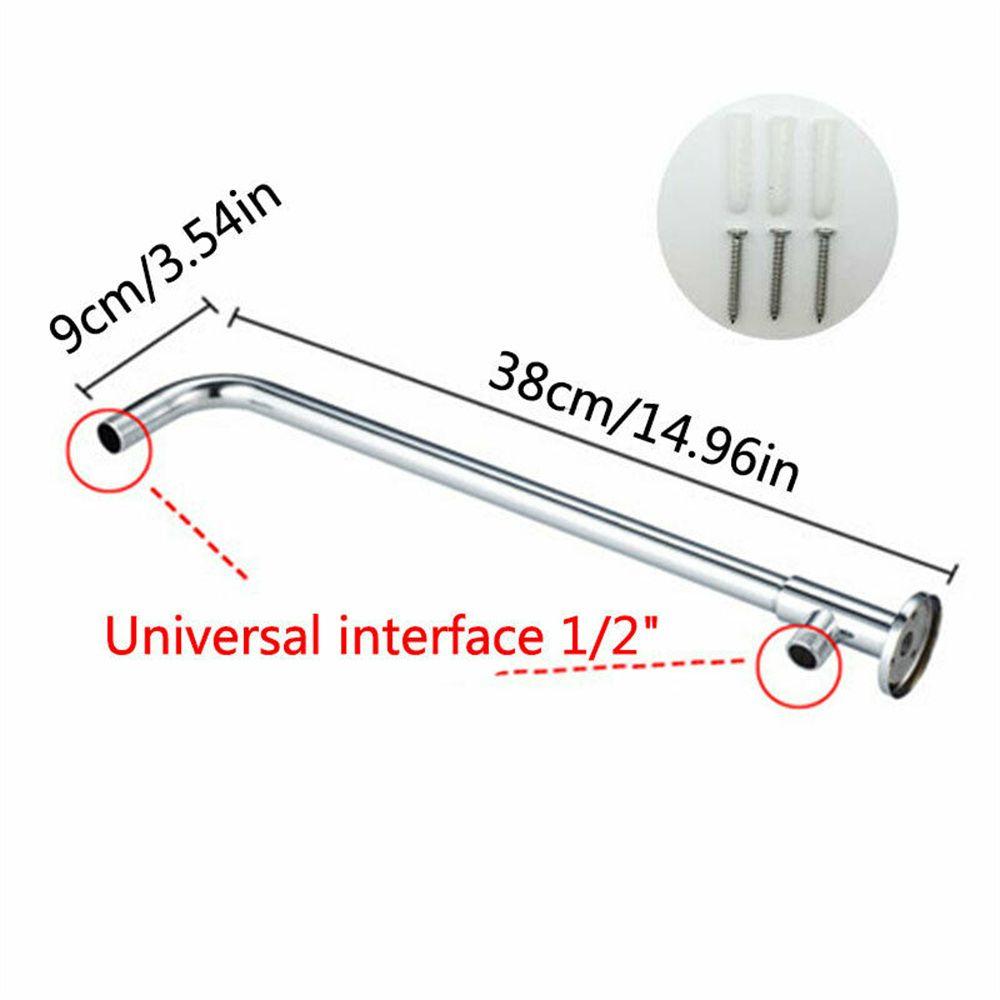 Durable Bathroom Accessories with Base Shower Extension Arm Sprinkler Head Rod Shower Head Extension Pipe Wall Mounted