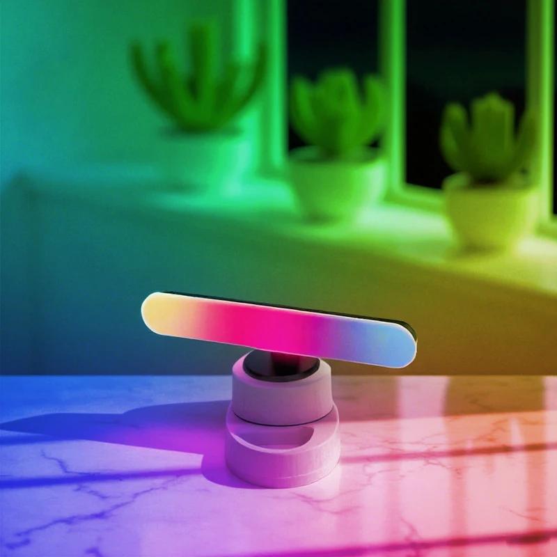 LED USB Light Bar RGB Color Changing TV Backlight Remote Symphony Atmosphere Light Strips Music Rhythm Ambient Pickup Lamp Decor